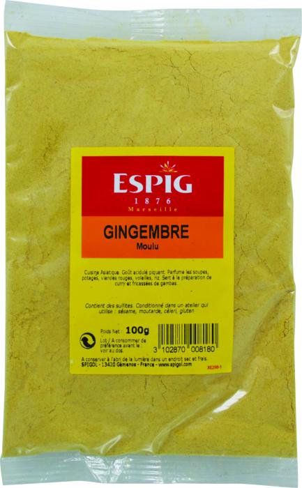 Gingembre en poudre ESPIG sachet 100gr